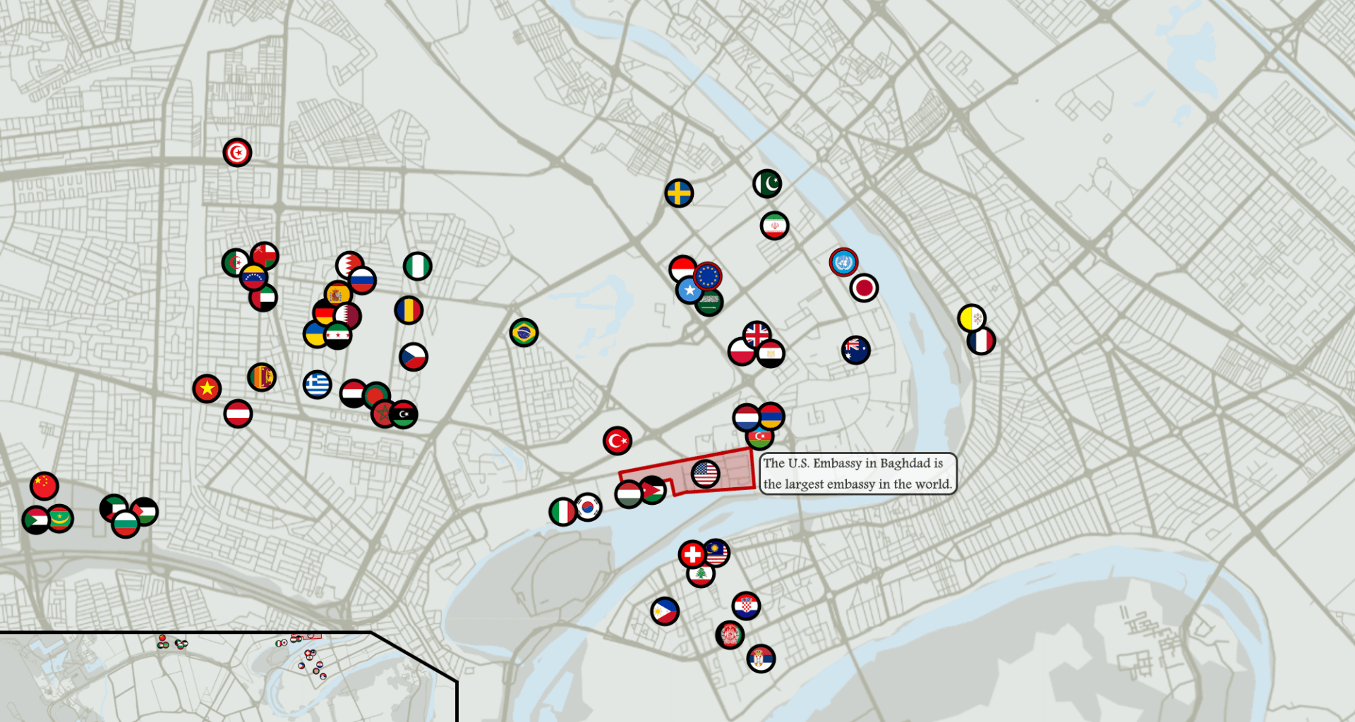 Even in Iraq, Finnish Embassy has a personal Distance