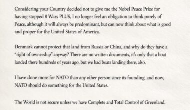 The letter that Donald Trump sent to Prime Minister Jonas Gahr Støre of Norway is insane!