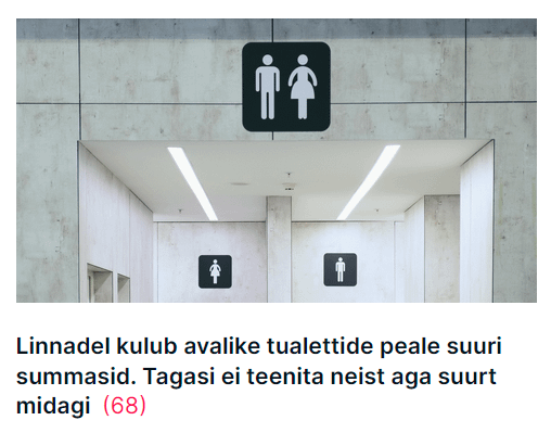 Miks peaks avalik teenus midagi tagasi teenima?