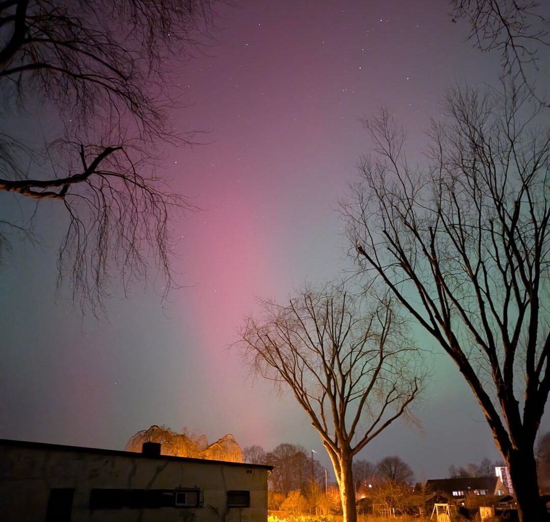 Northern lights in Elmshorn (near Hamburg)