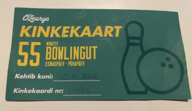 Tasuta bowling O’Learyses