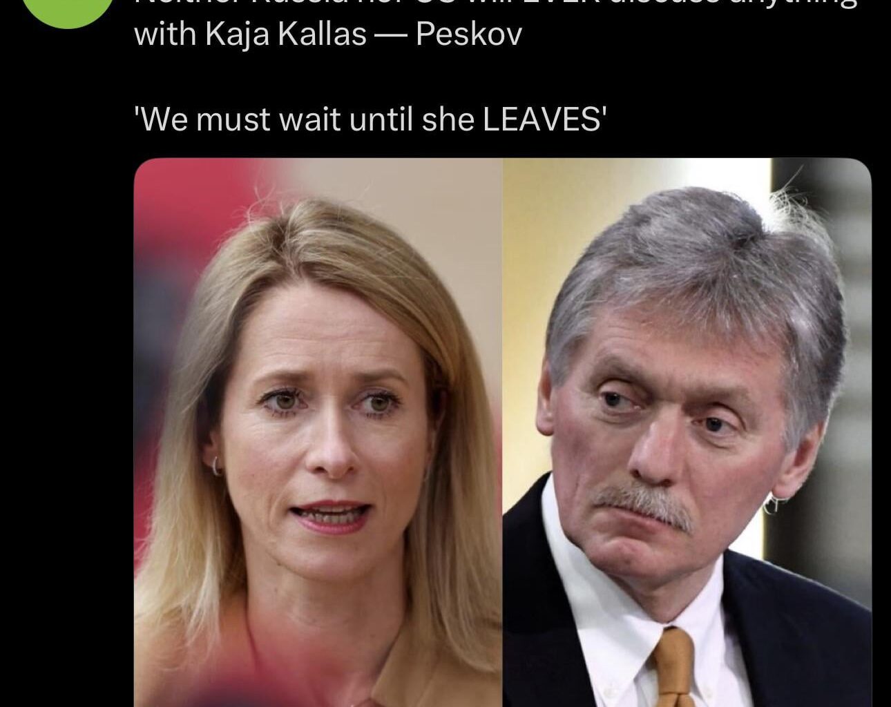 Venemeelsed teevad kommentaarides Kallast maha. Eesti on opositsioon kaua kisanud, et ta on hoopis venevedudega end venemeelsena tõestanud. Ju teeb midagi õigesti...?