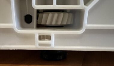 Višina pomivalca na zadnji strani