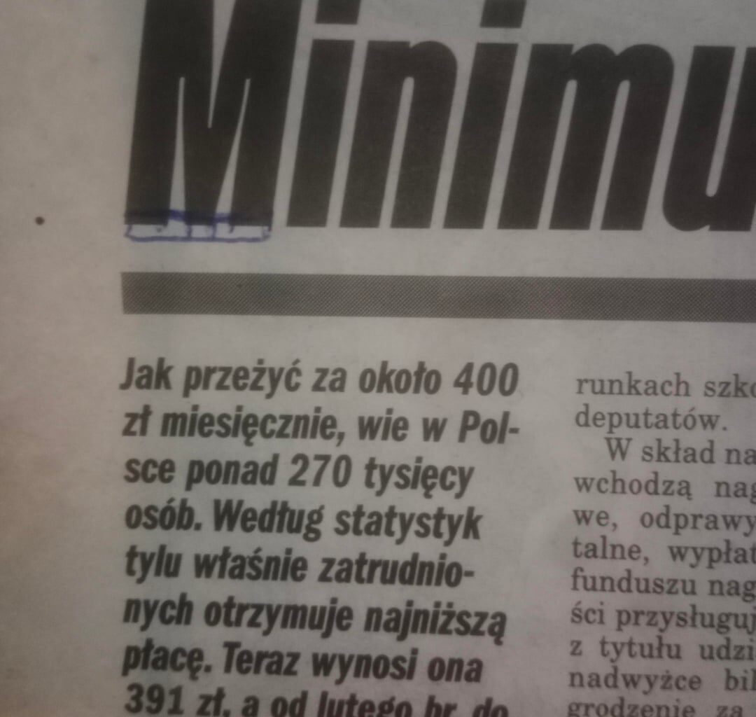 Taka gazeta z 1997 mi dzisiaj wpadła w ręce.