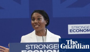 Centrist ideas no longer wanted in Conservative party, says Kemi Badenoch