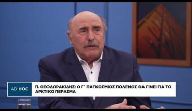 Π. Θεοδωρακίδης: Ο Γ' Παγκόσμιος Πόλεμος θα γίνει για το αρκτικό πέρασμα