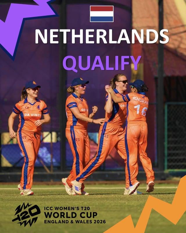 Very big news! The Dutch Women's National Cricket Team has qualified for it's first ever World Cup! To be held this year in England.