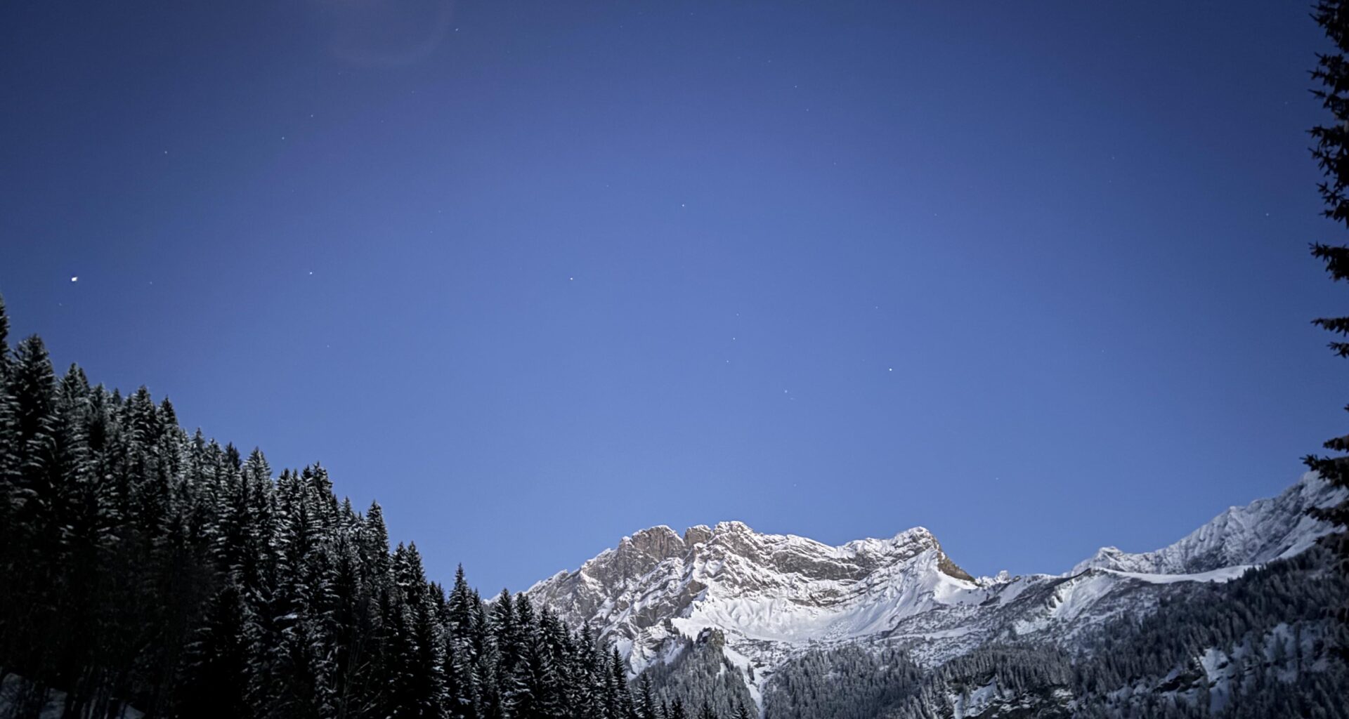 Tonight in the Swiss Alps