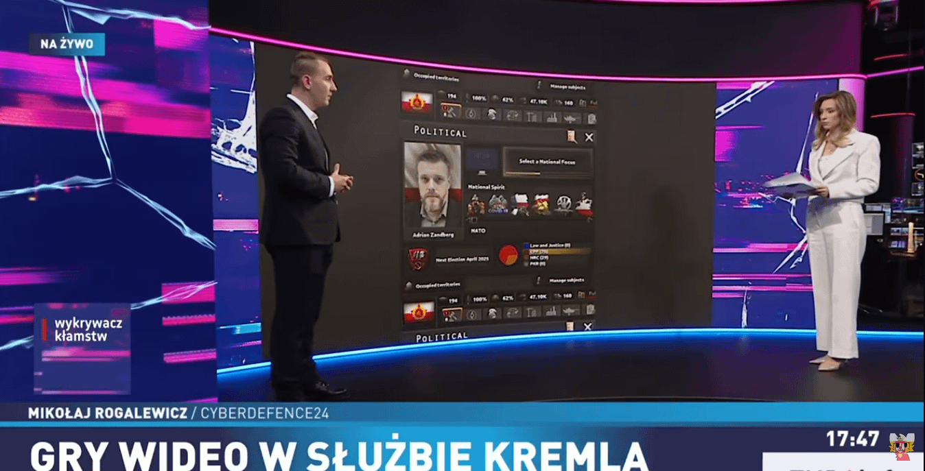 Autentyczny zrzut ekranu z programu "Wykrywacz Kłamstw" w TVP
