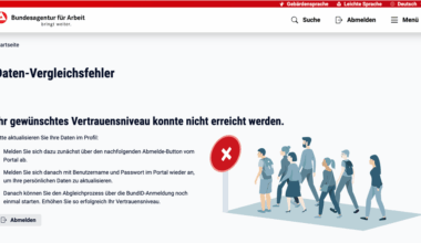 Help with logging into Bundesagentur für Arbeit via Bund ID