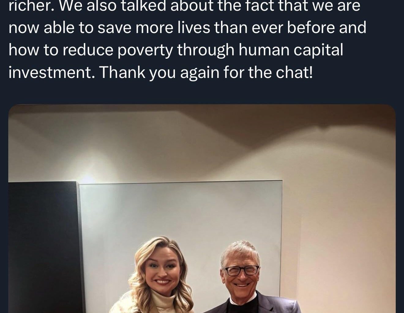 Ebba Busch möter Bill Gates