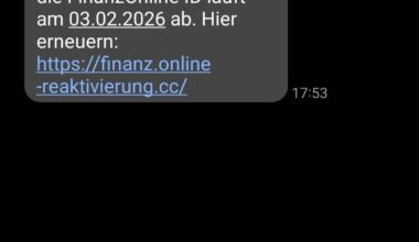 ACHTUNG SCAM - FINANZ ONLINE