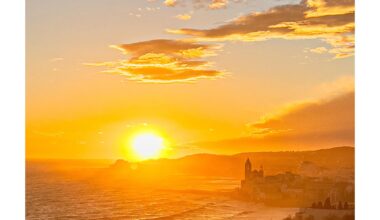 Sunset in Sitges, Barcelona