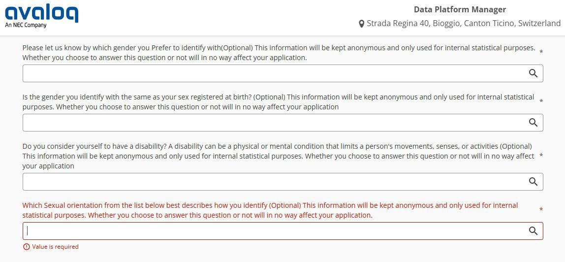 I know it's optional, but what's the point of asking this info?