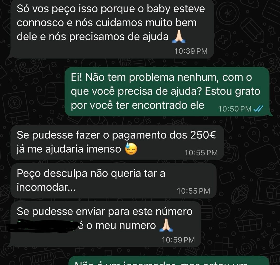 As mulheres que encontraram nosso cão exigem o dinheiro que doamos, em nome delas, para um abrigo de animais destruído