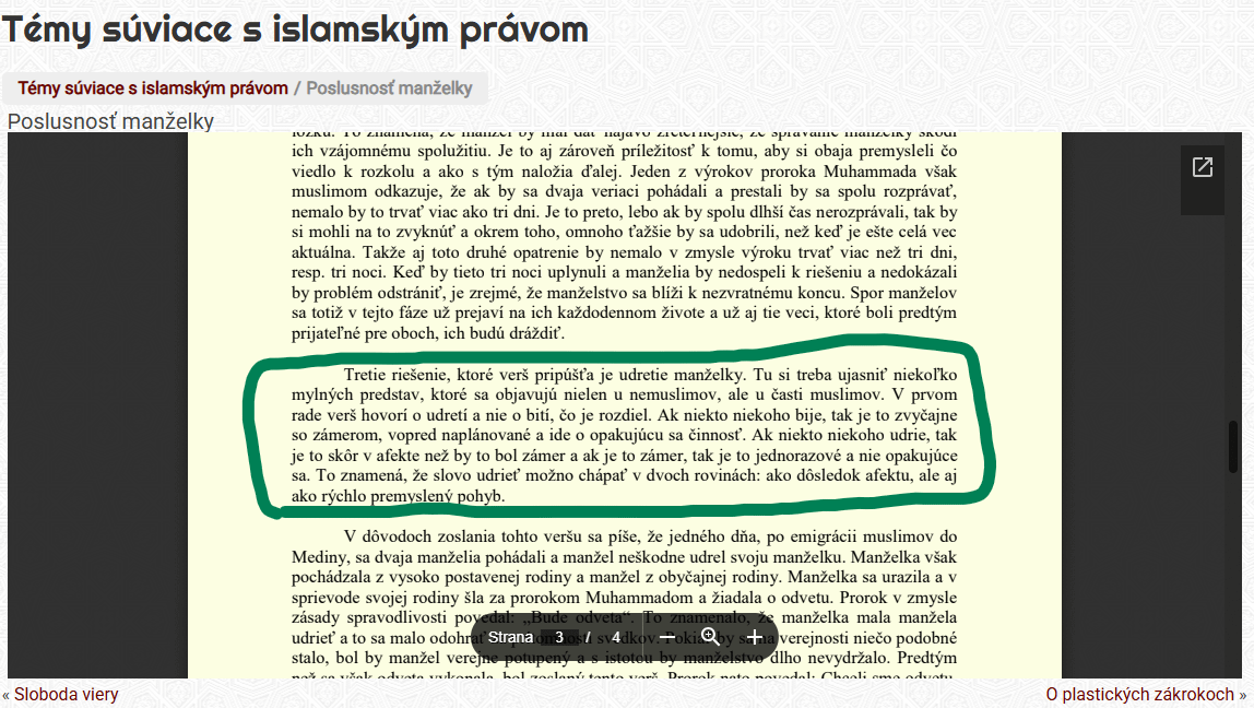 Tradičná slovenská rodina na islamský spôsob