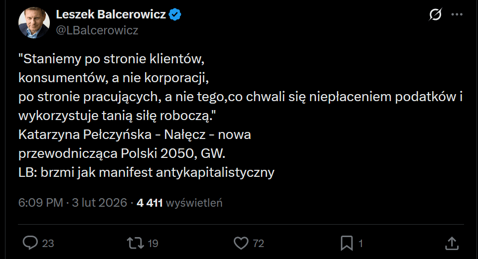 Pan Profesor ze szczerą refleksją