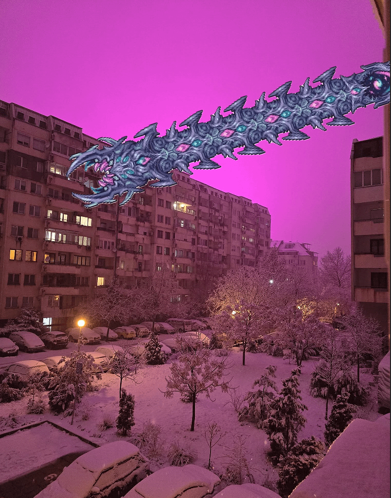 В пловдив видях че небето било розово.......