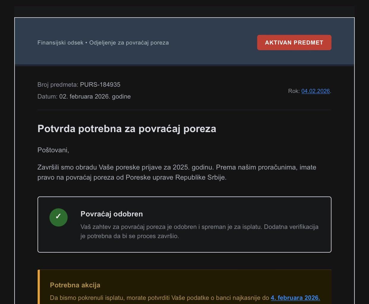 Инфо да се људи пазе, да се не упецају