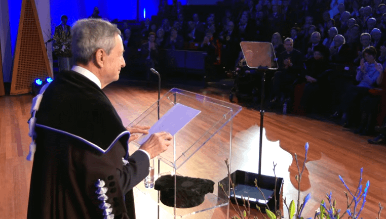 Draghi: "Power requires Europe to move from confederation to federation'"