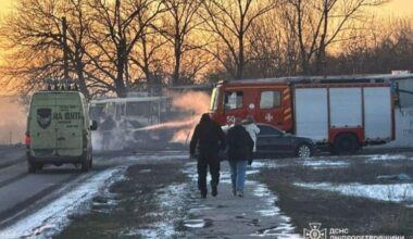 12 Ukrainian miners killed in Russian drone strike on bus