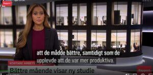 Internationell kampanj för kortare arbetstid uppmärksammas av SVT och SR