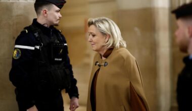 French prosecutors seek 5-year ban from office for far-right leader Marine Le Pen in appeal trial, no immediate enforcement