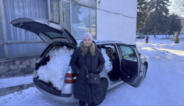 Thank you, Reddit community! Once again, thank you for your help :) These are camouflage nets woven by local volunteers. The materials for weaving them were purchased thanks to you.