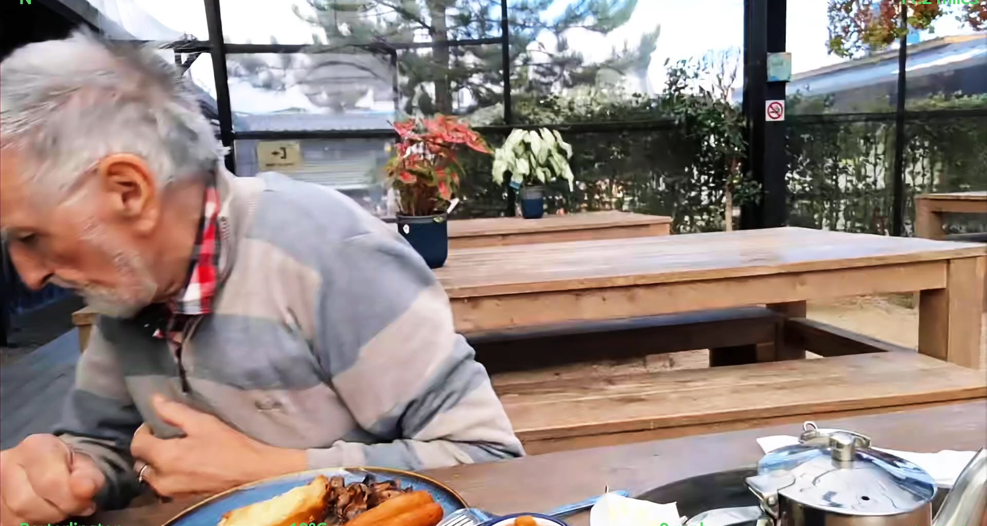 There was a robbery in the midlands. Suspect has one foot. May smell like a slowly cooked rasher.