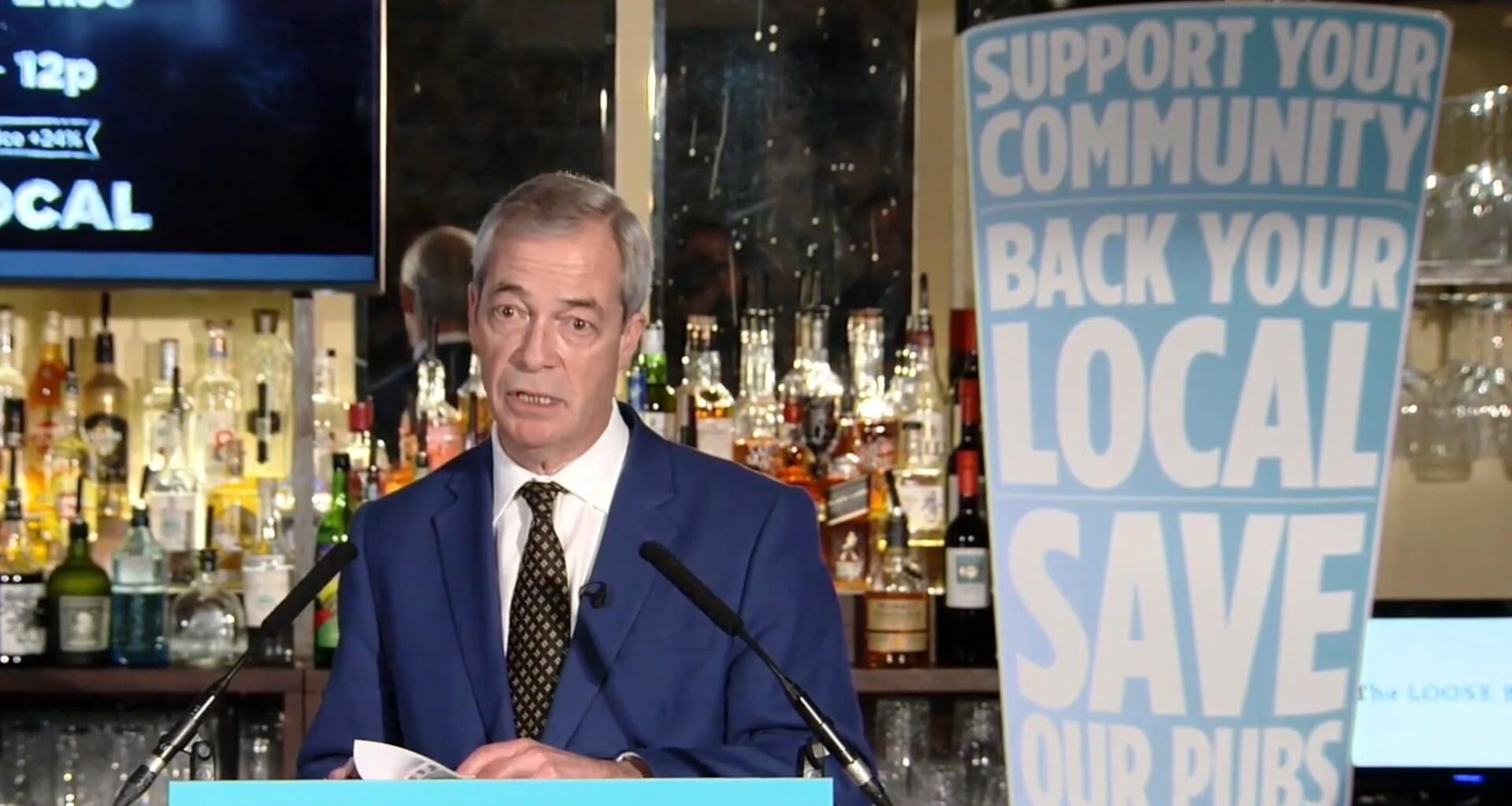 Nigel Farage wants to cut price of beer by reinstating two-child benefit cap