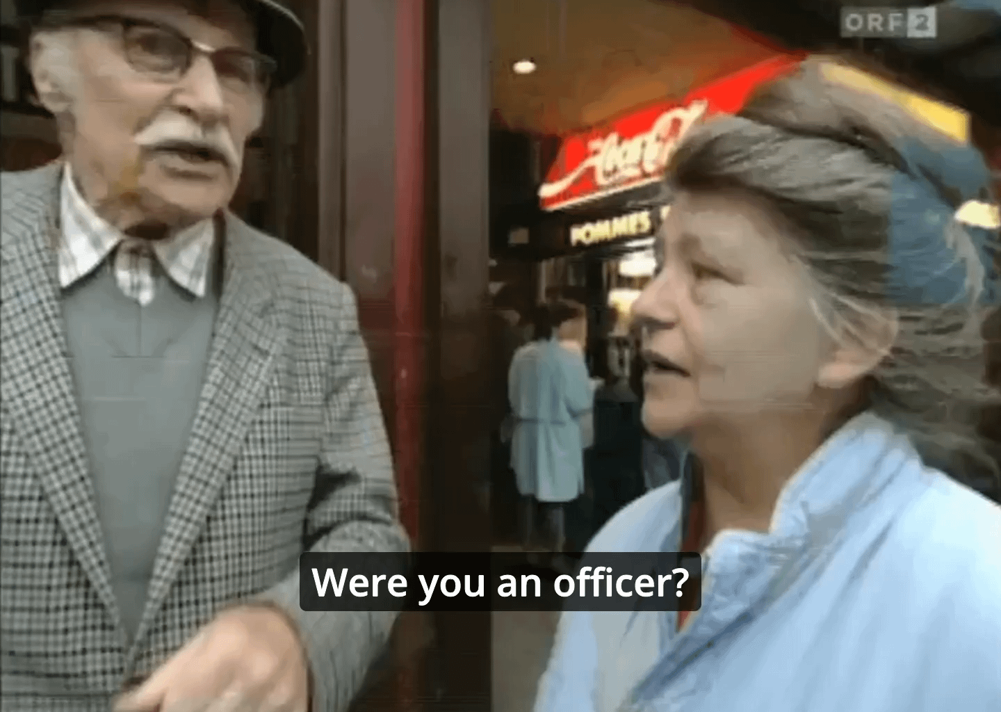 1995 Spontaneous interview of a WWII Austrian Veteran in the street