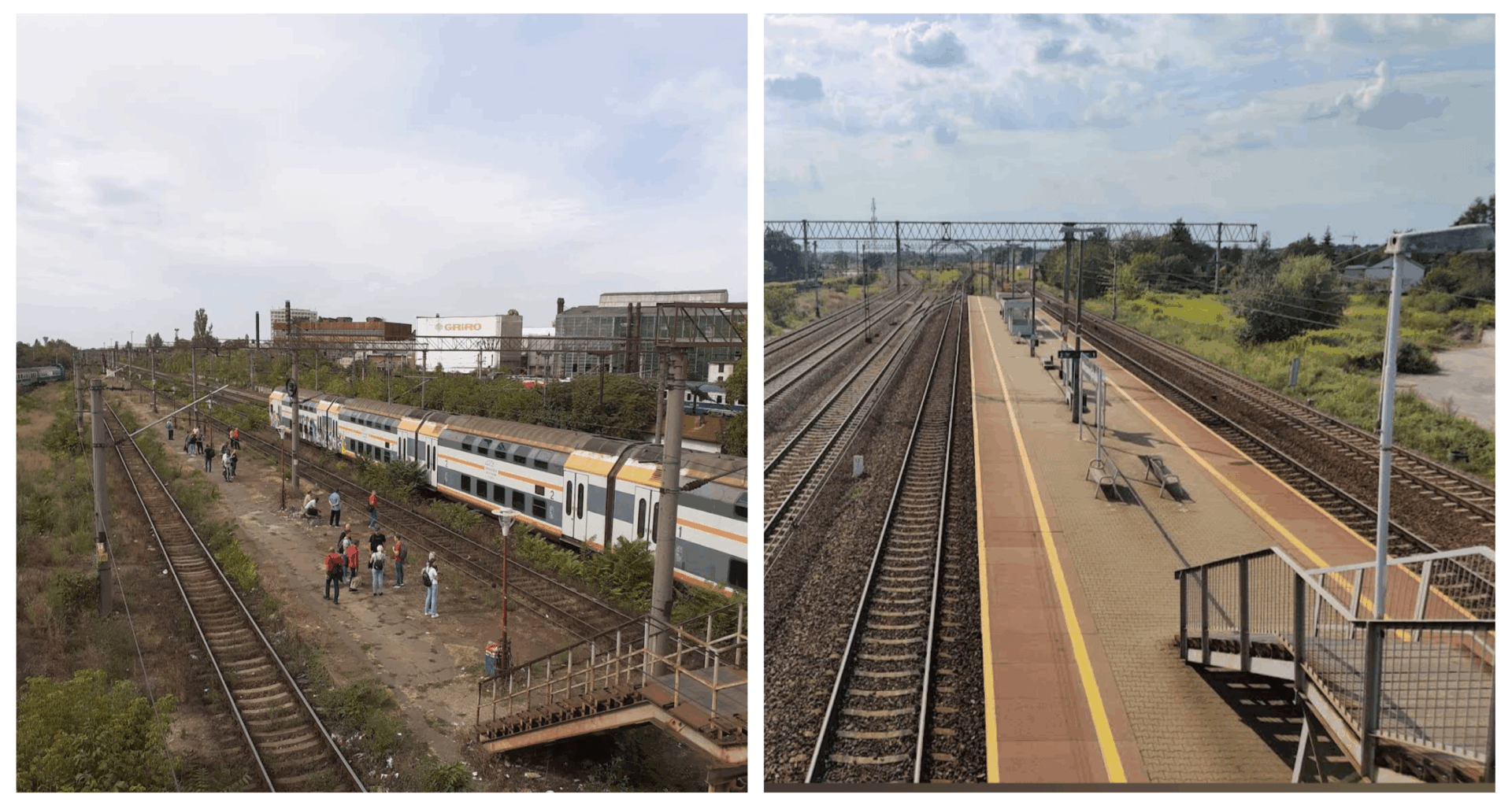 Haltă (gară mică) în București vs Varșovia