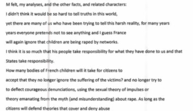 Extract du pdf EFTA00079513.pdf. Déposition d'une victime de citoyenneté Française dans l'affaire Epstein. Si vous avez le courage, Lisez les 38 pages, il y a pas mal de "célébrités" Française citées. (Balkany, Frank Ribery .... )
