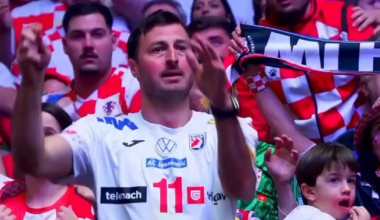 Domagoj Duvnjak na tribini