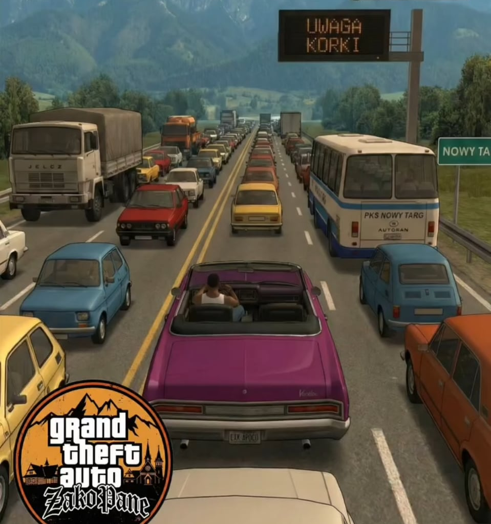 Ahhh shot, here we go again. GTA Zakopane.