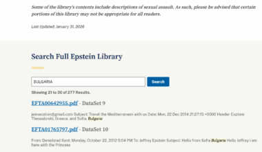Джефри Епстийн и България