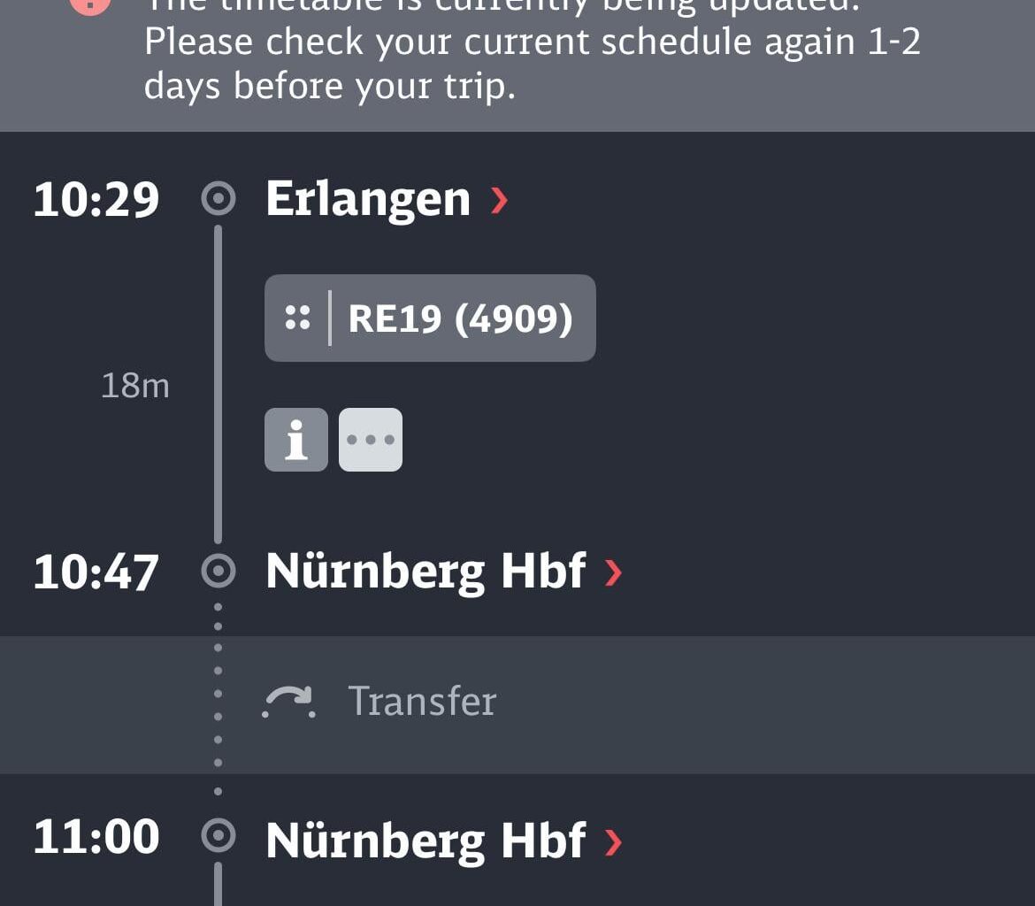 DB Use any train + timetable being updated can I travel on a different day?