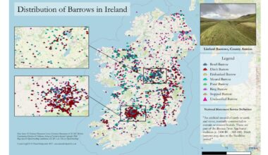 [OC] Barrow Locations in Ireland