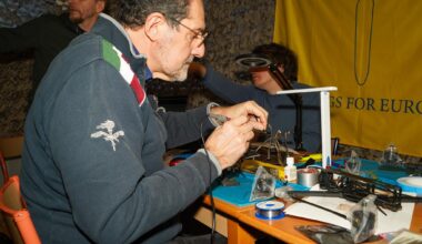 In a secret location in Brussels, ordinary people are aiding the war effort. They're assembling drones assisted by Wings for Europe