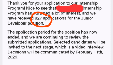 What opportunities are there for students who are about to graduate and are looking for an internship?