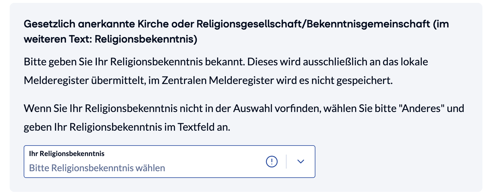 Nach 5 Jahren Rückzug nach Österreich. Warum diese Frage wenn ich den Wohnsitz anmelden will?