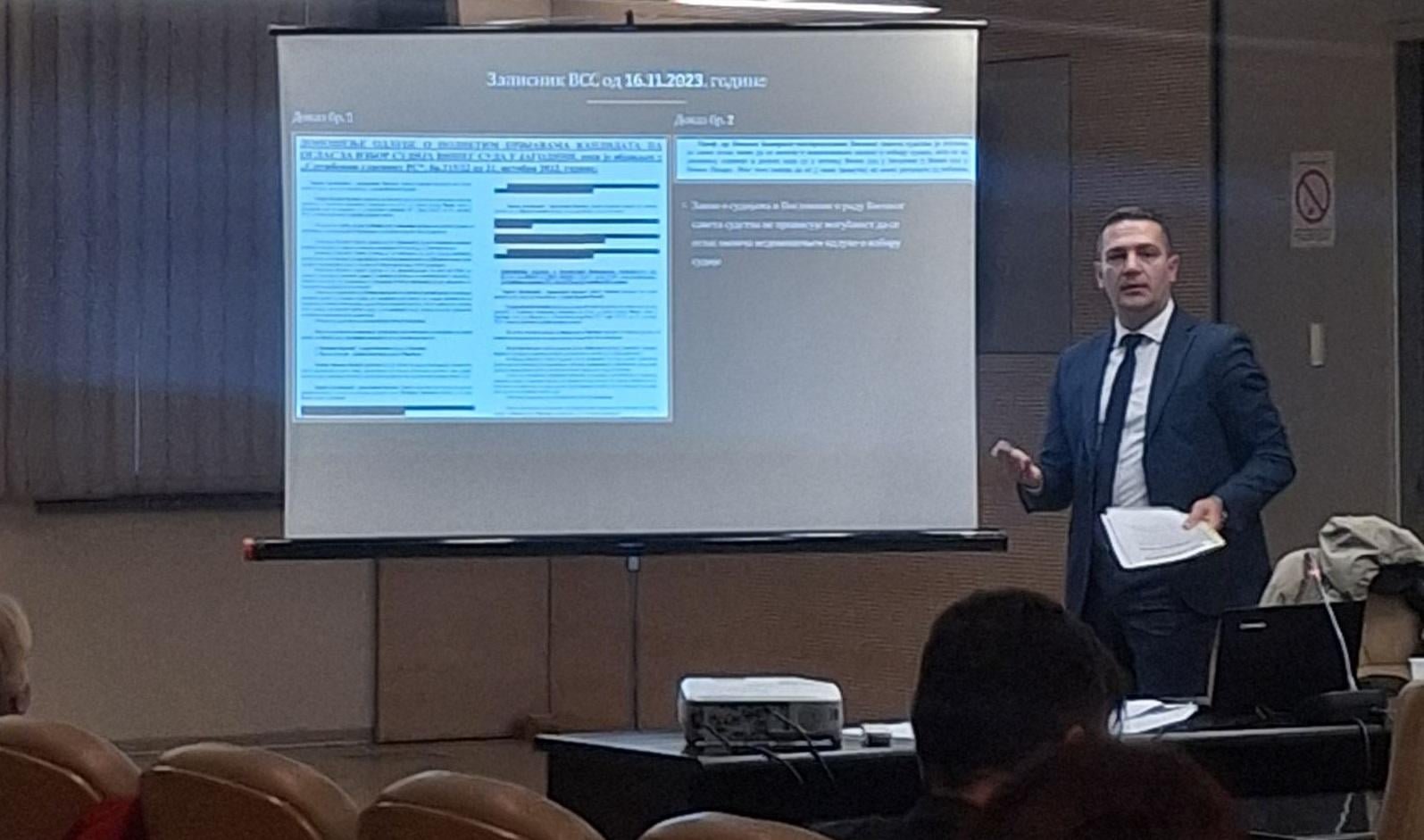 Sudija Jovanović: Zgrada Osnovnog suda simbol osramoćenog Novog Pazara