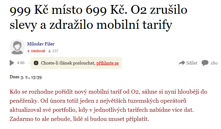 bude se konat nějaký bojkot českých operátorů? tohle už není normální přece