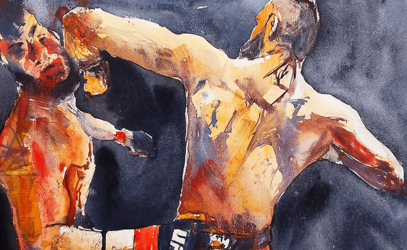 Jiří Procházka . MMA legend ! Akvarel I made .