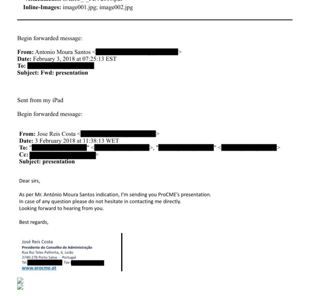 Epstein e negócios com EDP e ProCME