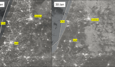 O apagão no centro visto do espaço