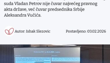 Podrška za Acu Jovanovića, časnog sudiju u jednoj maloj i surovo pokorenoj sredini.