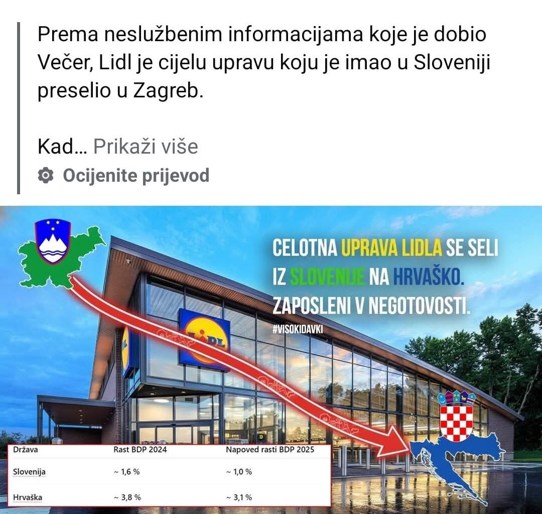 Lidl seli upravo na Hrvaško
