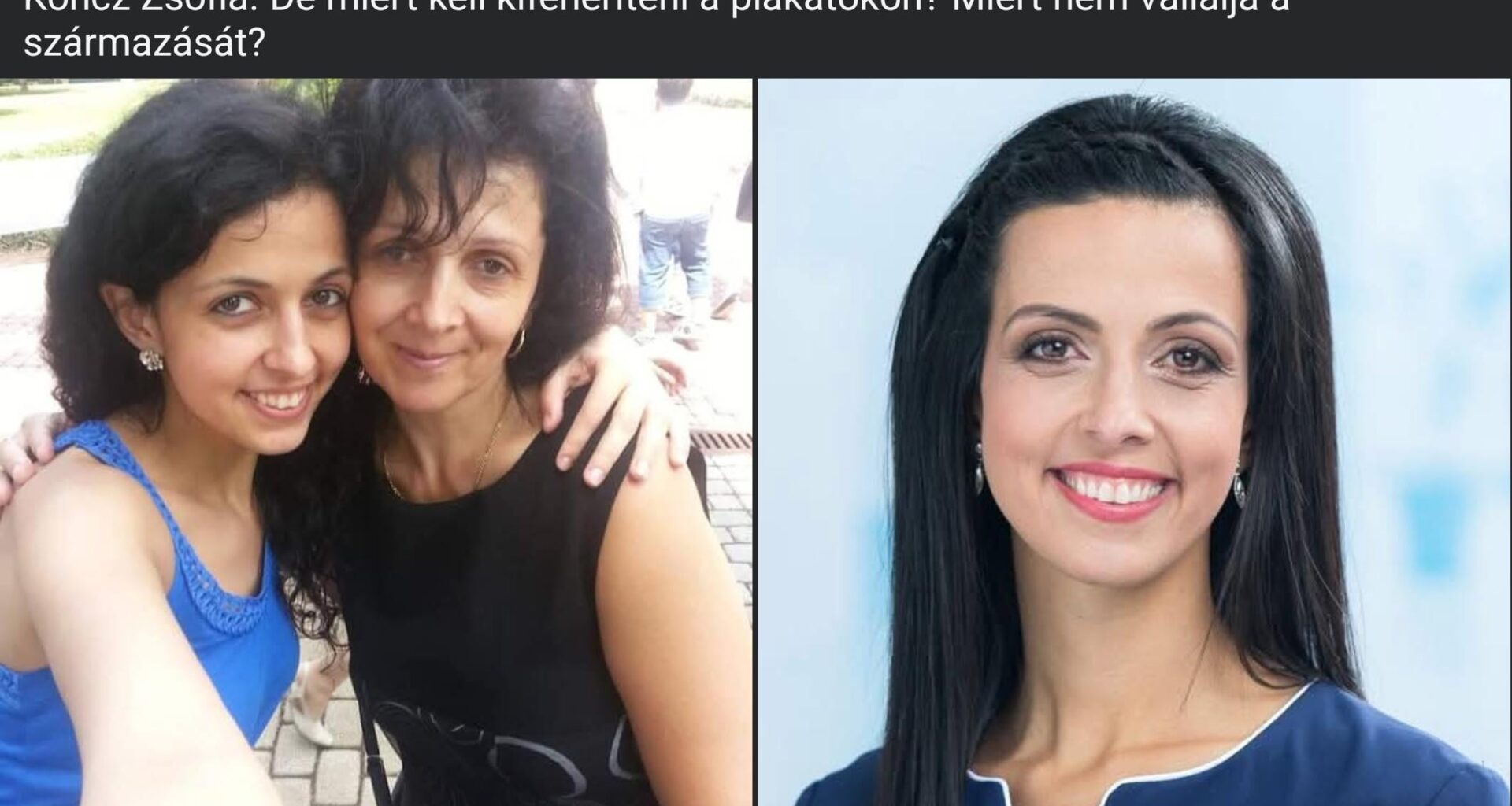 Koncz Zsófia fideszes országgyűlési képviselő aki valószínűleg cigány származású