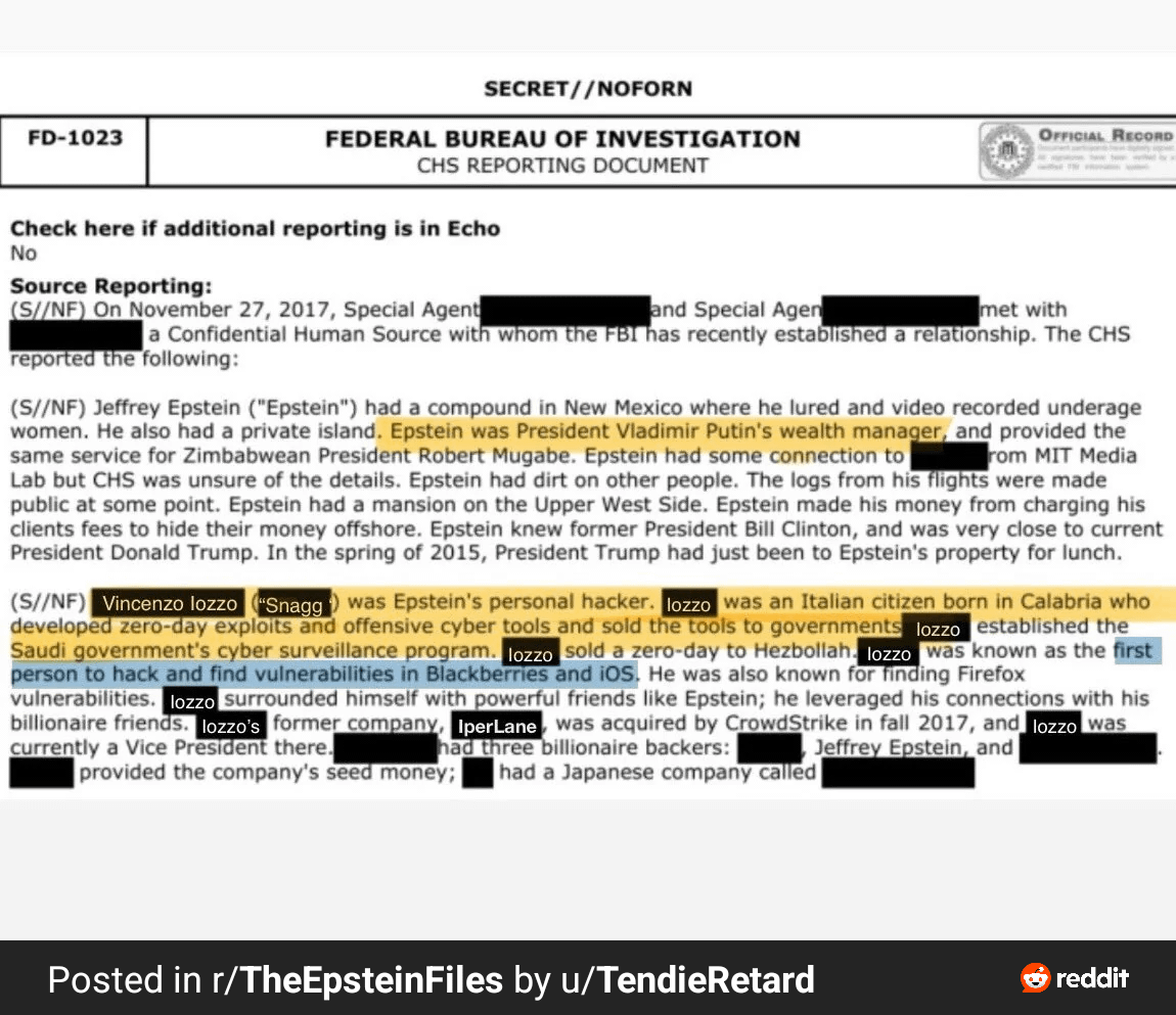 Sarebbe italiano l’hacker personale di Epstein